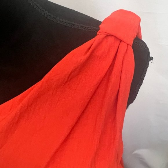 Max Studio One-Shoulder Red Maxi Dress - Picture 4 of 12